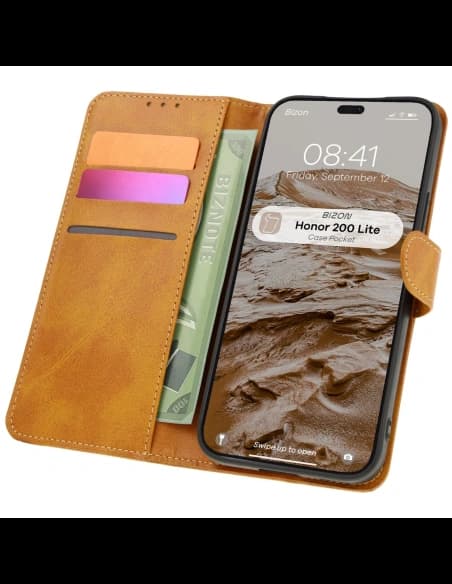 Bizon Case Pocket Honor 200 Lite brown