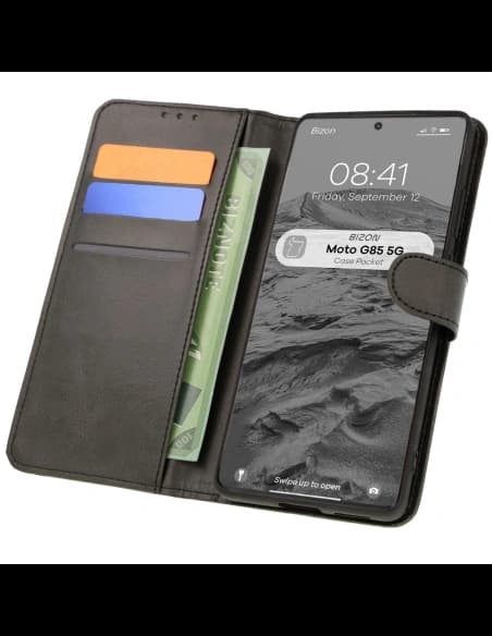 Bizon Case Pocket Motorola Moto G85 5G schwarz