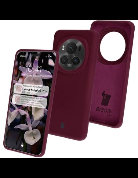 Husa moale Bizon pentru Honor Magic6 Pro violet închis