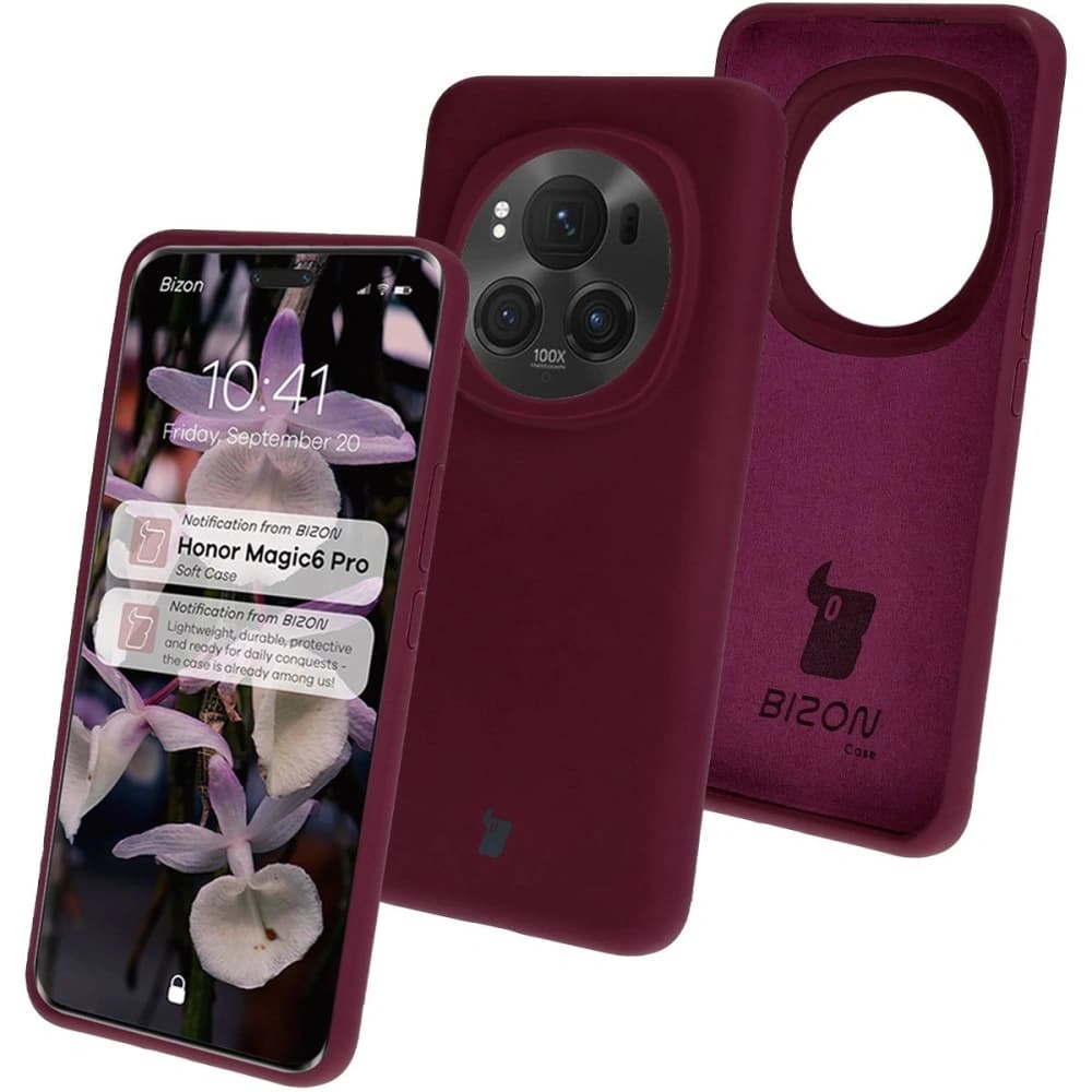 Bizon Soft Case Honor Magic6 Pro dunkel lila