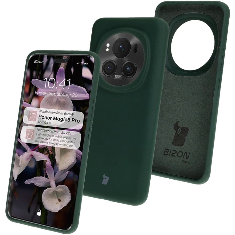 Bizon Soft Case Honor Magic6 Pro sötétzöld