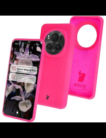 Bizon Soft Case Honor Magic6 Pro roz neon