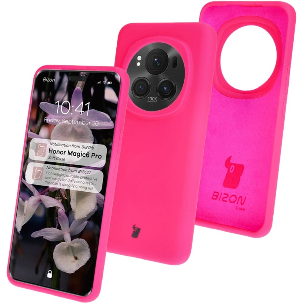 Bizon Soft Case Honor Magic6 Pro roz neon - 1