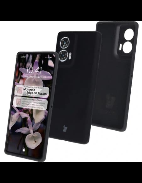 Bizon Soft Case Motorola Edge 50 Fusion schwarz