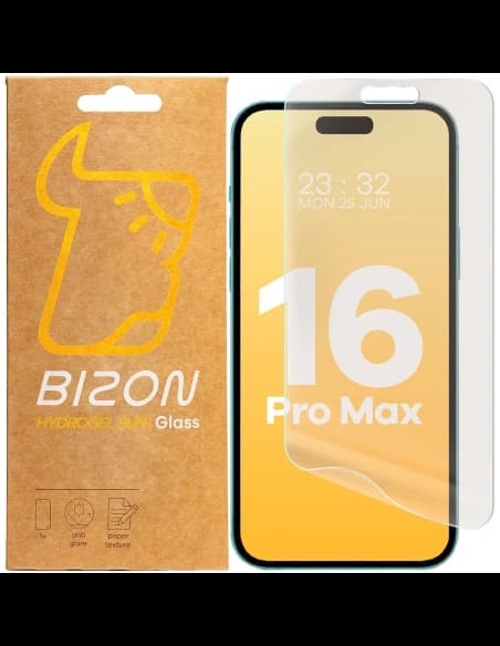 Bizon Glass Hydrogel Sonne Apple iPhone 16 Pro Max [2 PACK]