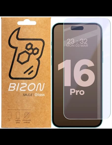 Bizon Glass Mule Flexible hybrid glass Apple iPhone 16 Pro