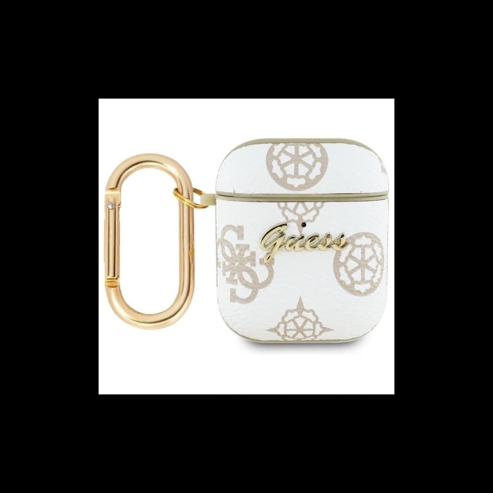 Etui Guess GUA2PG4GPH Apple AirPods 1/2 kryt 4G Hook bílý/white