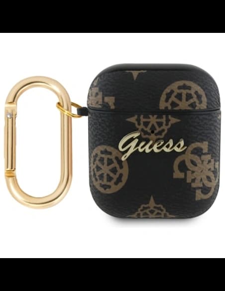 Etui Guess GUA2PG4GPK Apple AirPods 1/2 kryt 4G Hook černý/black