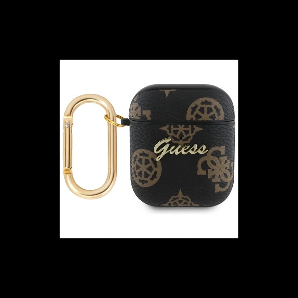 Etui Guess GUA2PG4GPK Apple AirPods 1/2 kryt 4G Hook černý/black