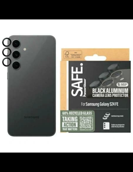 SAFE by PanzerGlass Samsung Galaxy S24 FE Lens Protector czarny/black