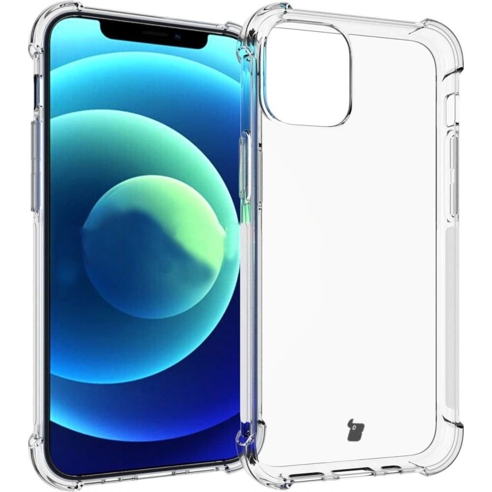 Bizon Case Clear Pack tok + 2x kijelző üveg + lencse üveg Apple iPhone 12 Mini átlátszó - 3