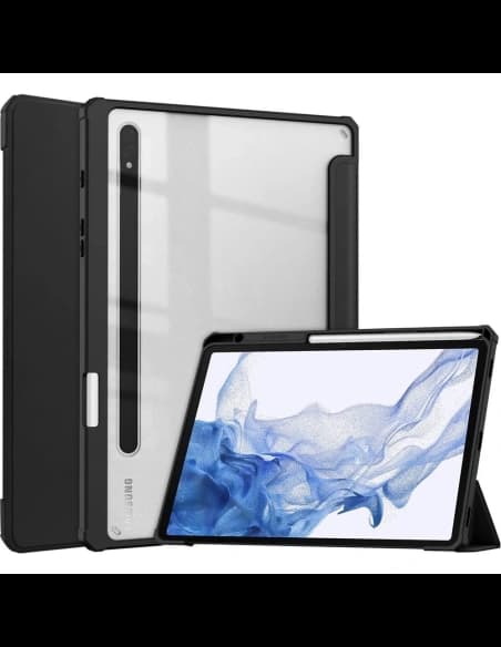 Bizon Case Tab Átlátszó Matt Samsung Galaxy Tab S8 / S7 fekete