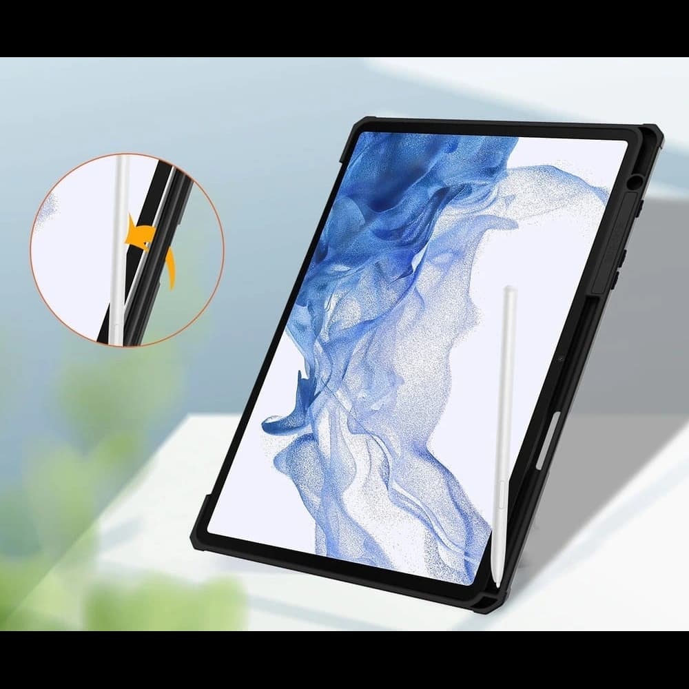 Bizon Case Tab Átlátszó Matt Samsung Galaxy Tab S8 / S7 fekete - 5