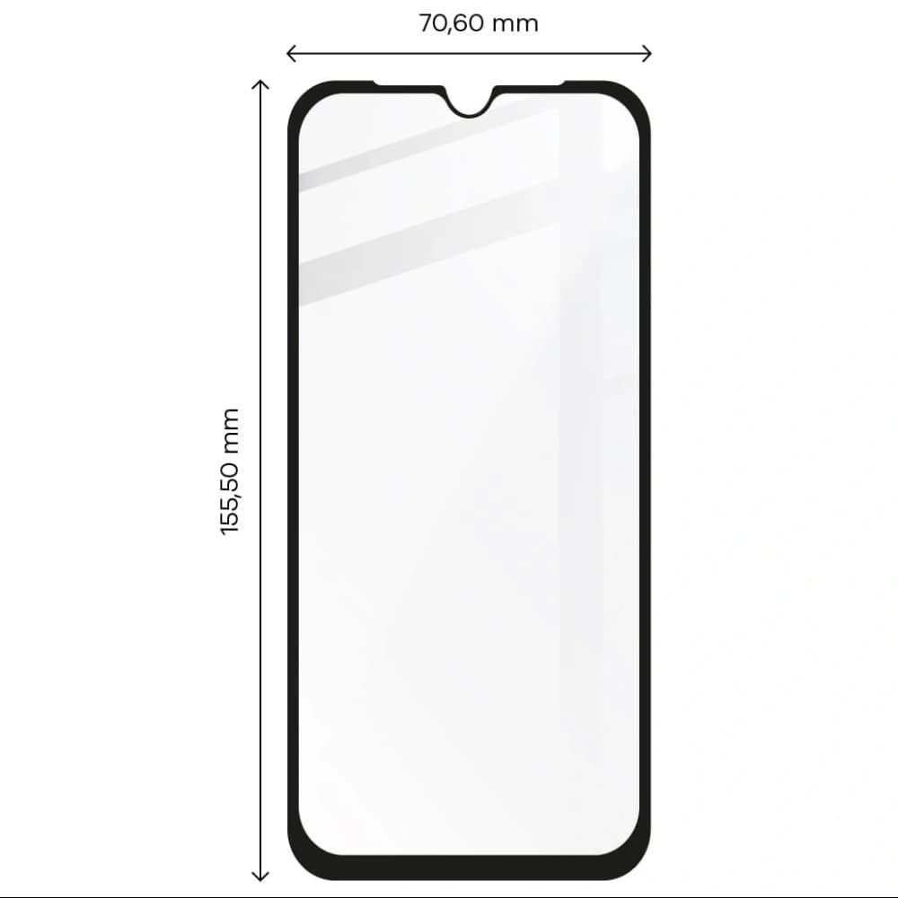 Sklo tvrzené Bizon Glass Edge pro Xiaomi Poco M3 černé - 2