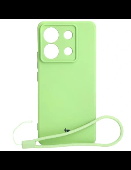 Bizon Case Silicone Sq Xiaomi Poco X6 / Xiaomi Redmi Note 13 Pro 5G hellgrün