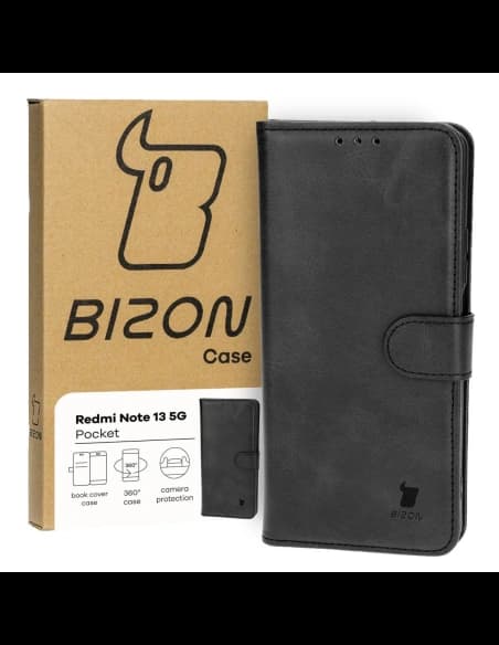 Bizon Case Pocket Xiaomi Poco X6 / Xiaomi Redmi Note 13 Pro 5G schwarz