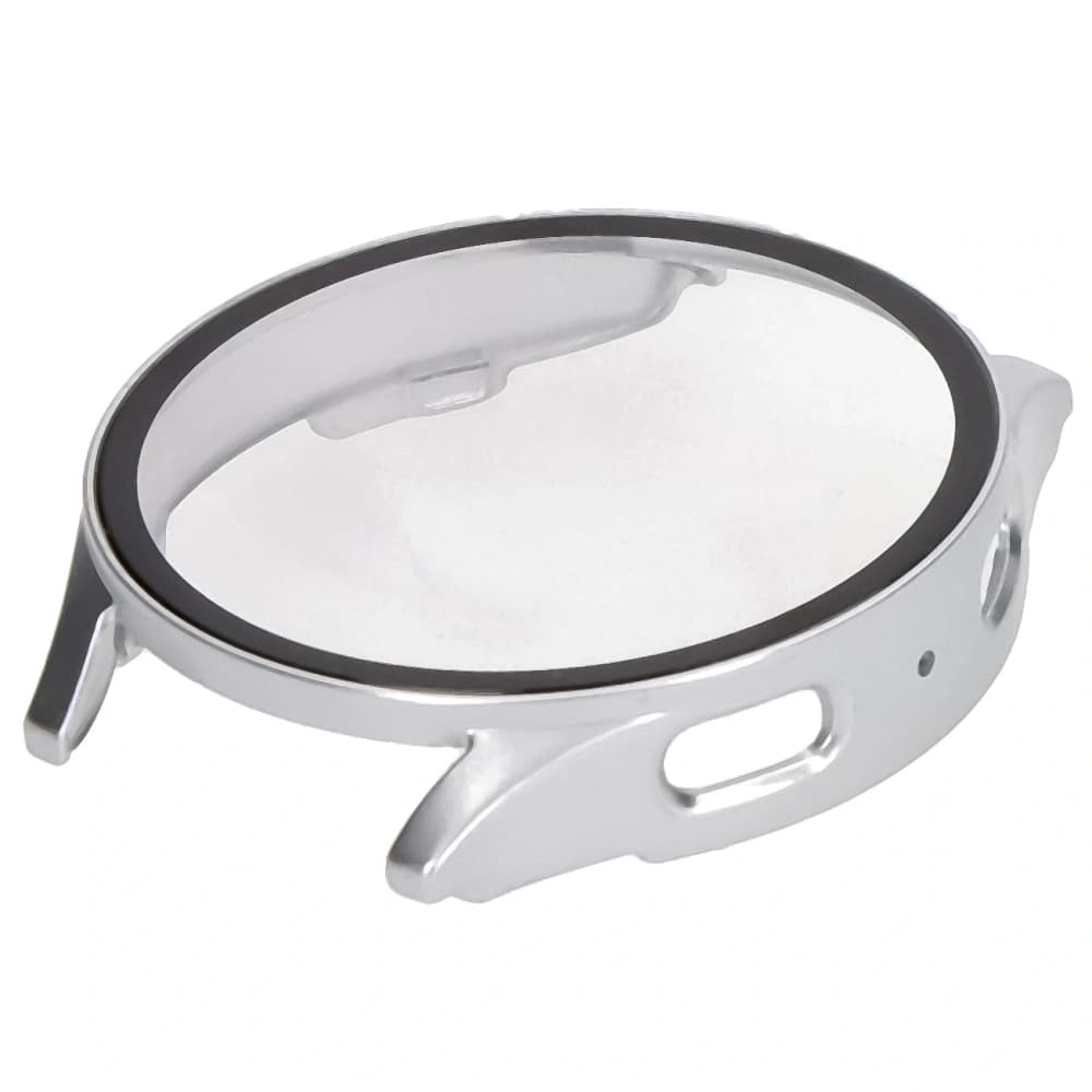 Bizon Case+Glass Uhr Samsung Galaxy Watch 7 44 mm satin silber - 6