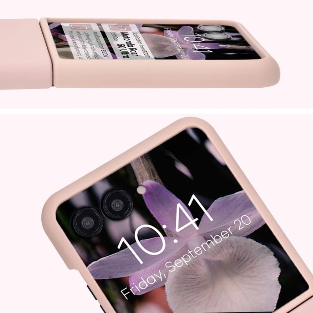 Bizon Soft Case Motorola Razr 50 Ultra roz deschis - 6