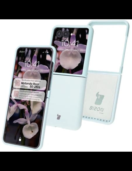 Bizon Soft Case Motorola Razr 50 Ultra albastru deschis