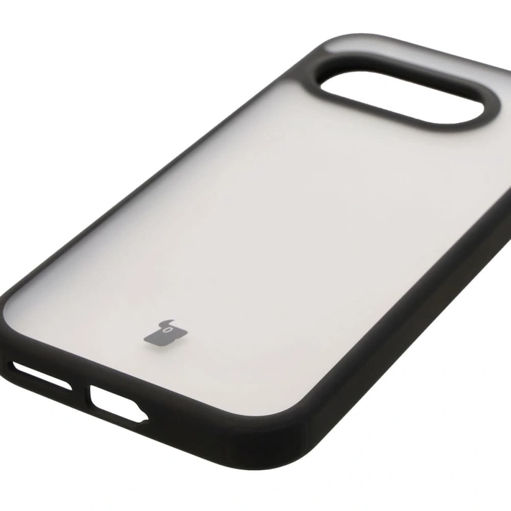 Bizon Case Angelo Google Pixel 9a smoky with a black frame - 5