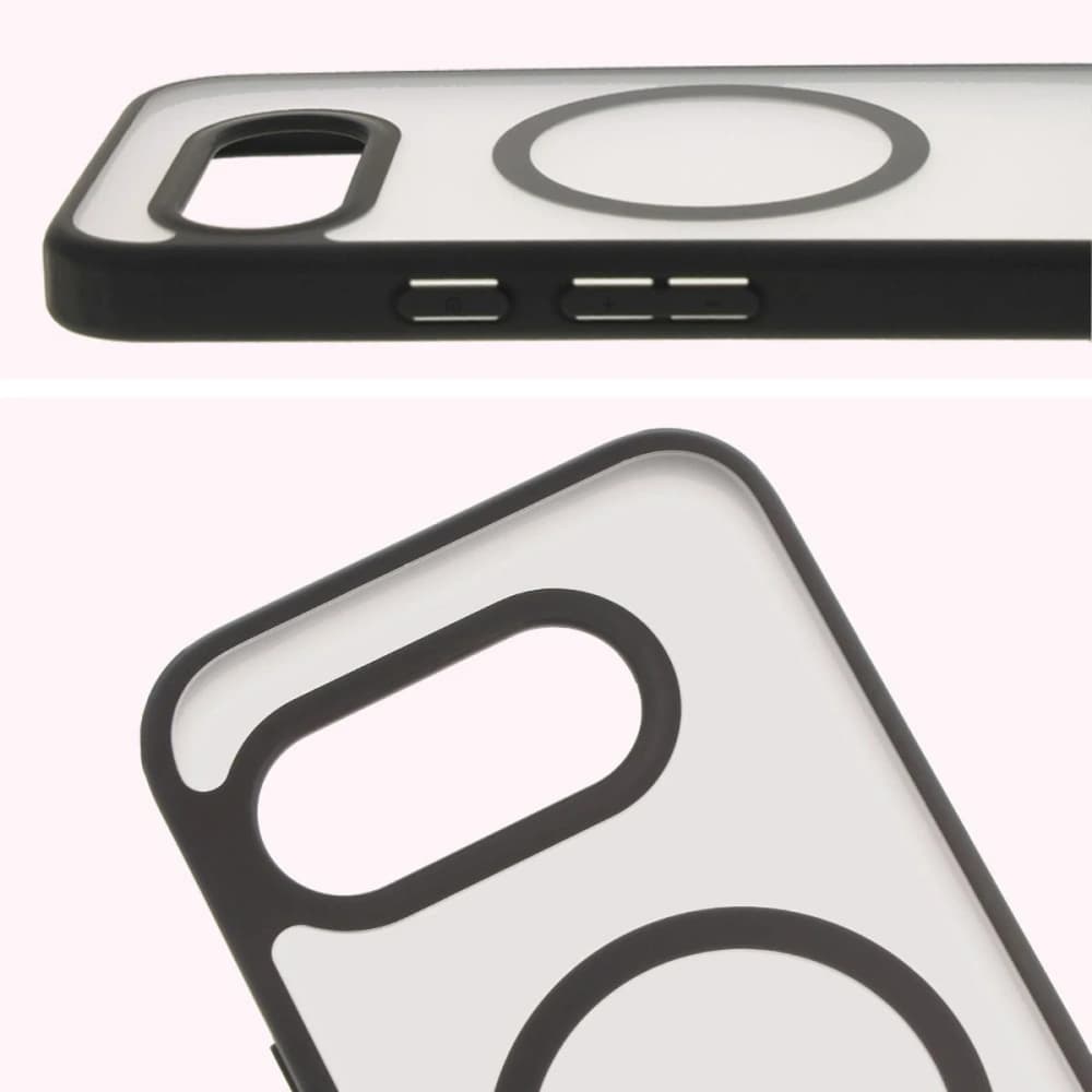 Bizon Case MatteO Google Pixel 9a translucent with a black frame - 4