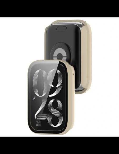 Bizon Case+Glass Watch Xiaomi Mi Smart Band 9 Pro beige