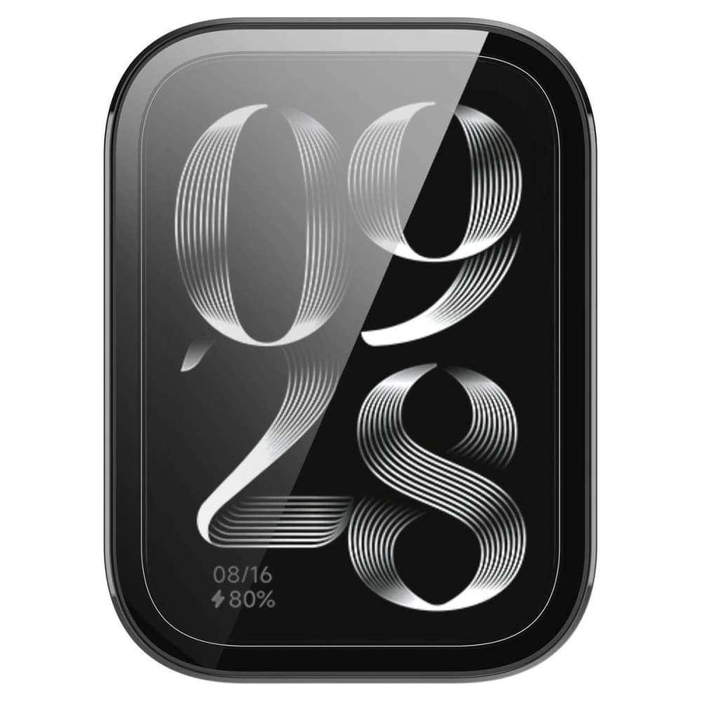 Bizon Ceas cu Caz + Sticlă Xiaomi Mi Smart Band 9 Pro negru - 8