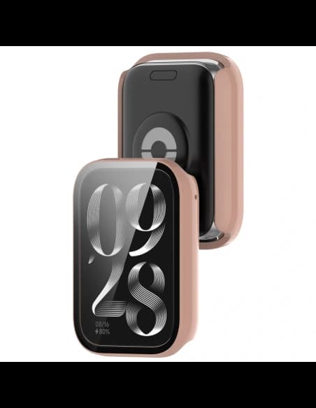 Bizon Case+Glass Watch Xiaomi Mi Smart Band 9 Pro pink