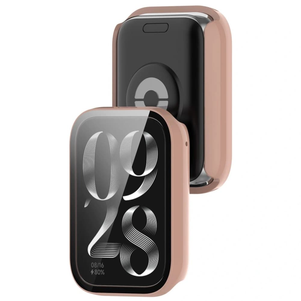 Bizon Case+Glass Watch Xiaomi Mi Smart Band 9 Pro pink