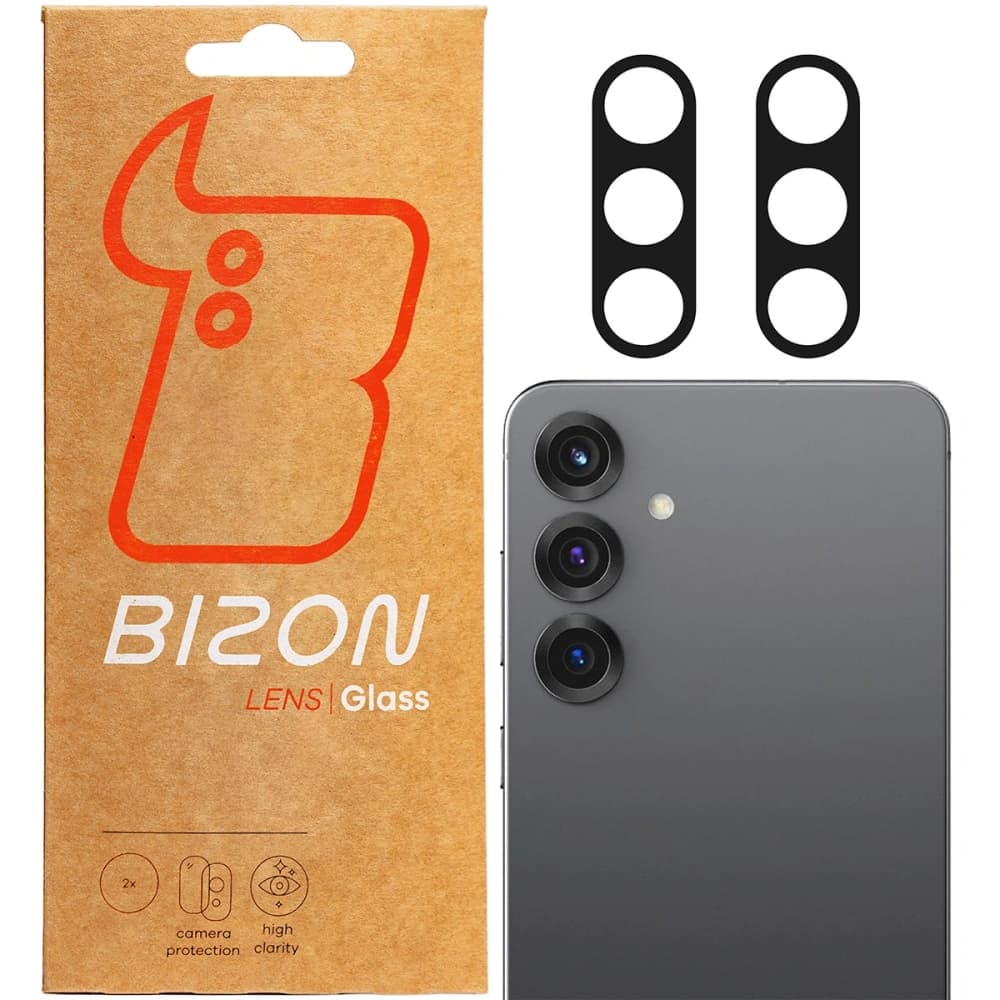 Sklo na aparát Bizon Glass Lens do Samsung Galaxy S25 Plus [2 PACK] - 1