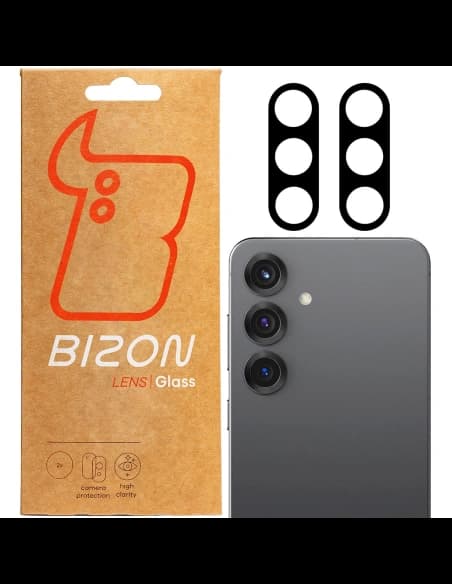 Bizon Glass Lens Samsung Galaxy S25 [2 PACK]