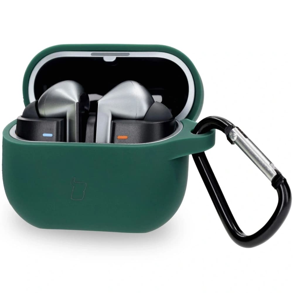 Bizon Case Headphone Silicone Samsung Galaxy Buds 3 / 3 Pro dark green - 1
