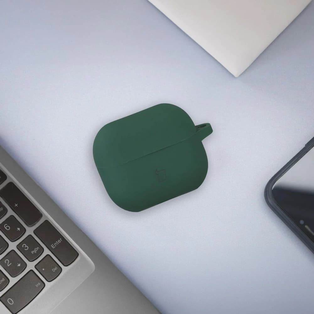 Bizon Case Headphone Silicone Samsung Galaxy Buds 3 / 3 Pro dark green - 3