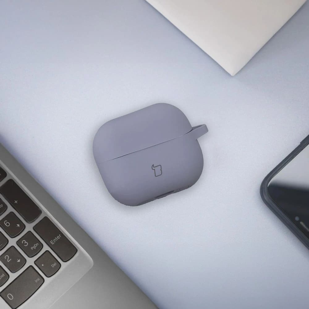 Bizon Case Headphone Silicone Samsung Galaxy Buds 3 / 3 Pro grey - 3