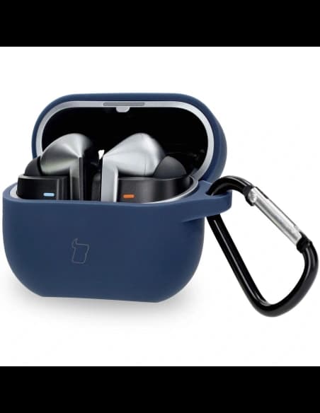 Bizon Case Headphone Silicone Samsung Galaxy Buds 3 / 3 Pro navy blue