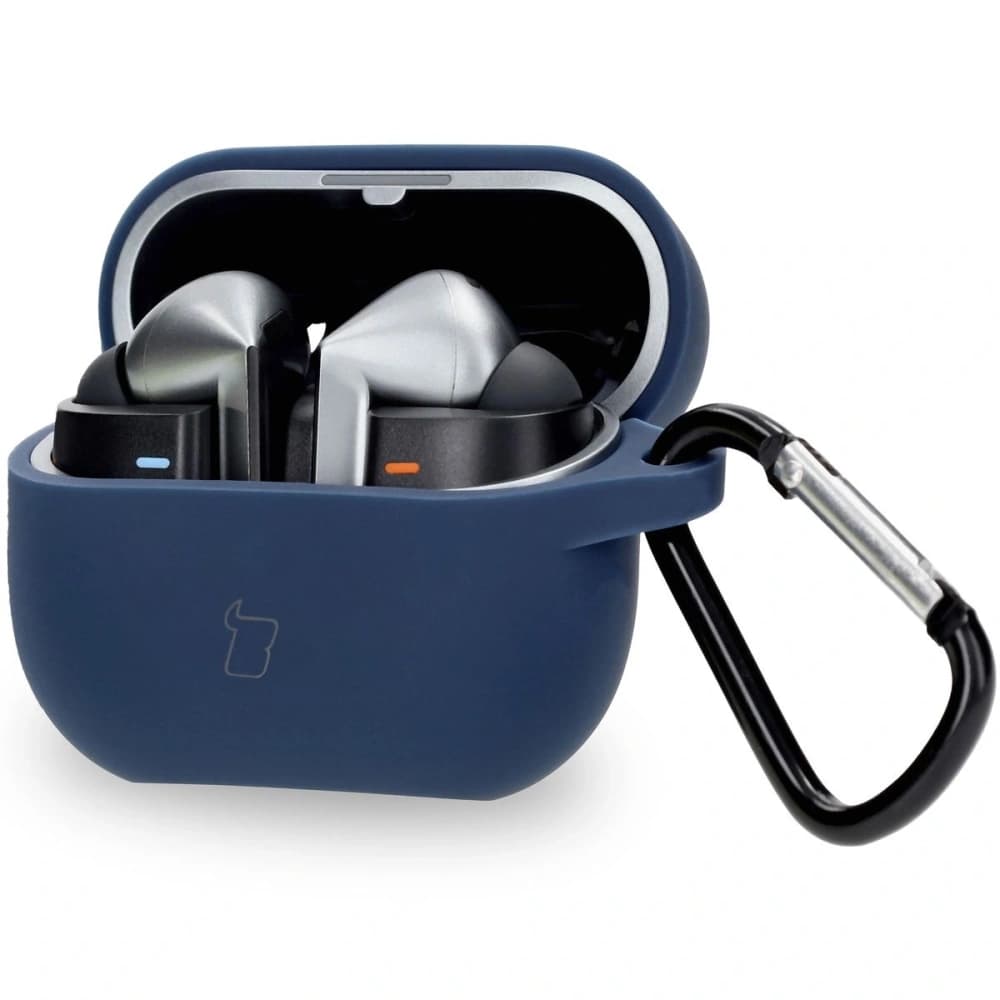 Bizon Case Headphone Silicone Samsung Galaxy Buds 3 / 3 Pro navy blue - 1