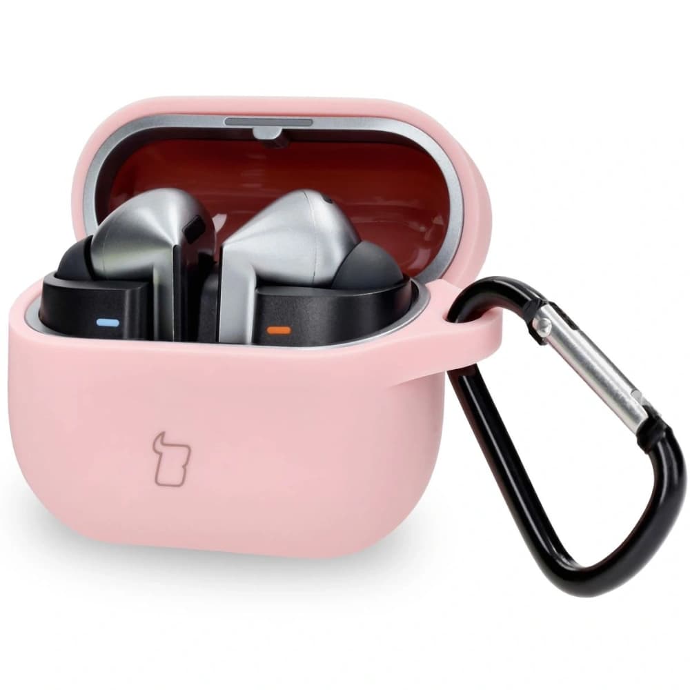 Bizon Case Headphone Silicone Samsung Galaxy Buds 3 / 3 Pro light pink - 1