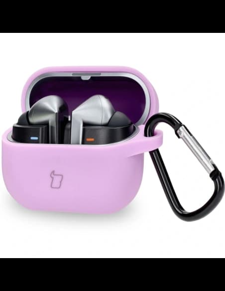 Bizon Case Headphone Silicone Samsung Galaxy Buds 3 / 3 Pro light purple