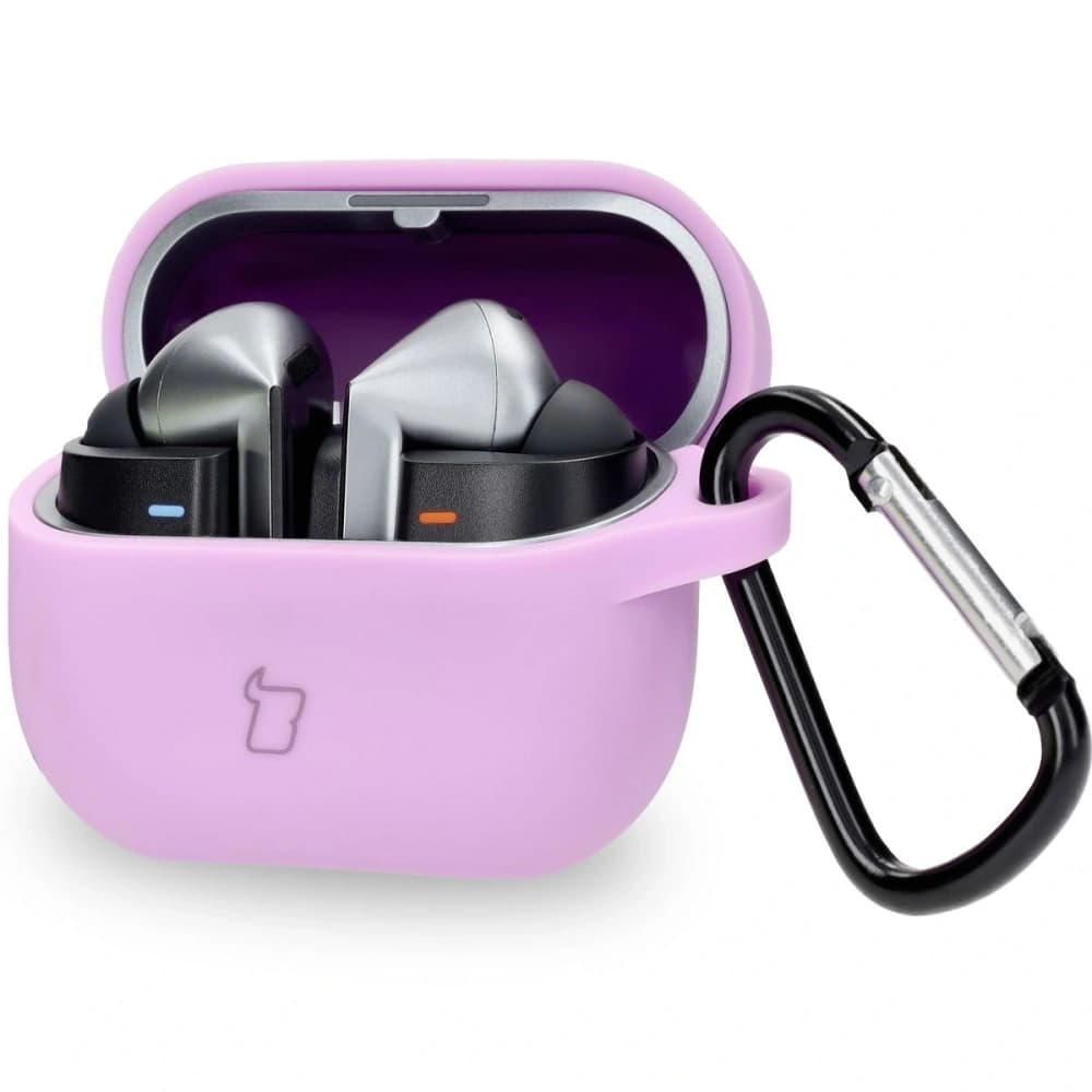 Bizon Case Headphone Silicone Samsung Galaxy Buds 3 / 3 Pro light purple - 1