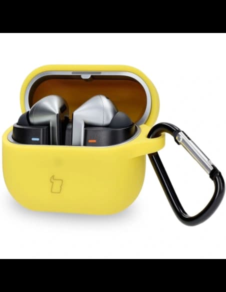 Bizon Case Headphone Silicone Samsung Galaxy Buds 3 / 3 Pro yellow