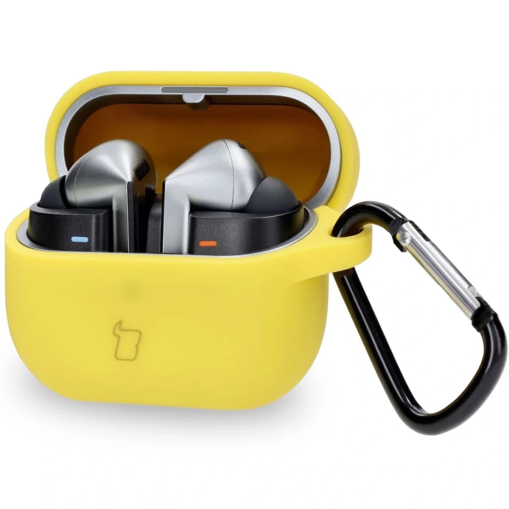 Bizon Case Headphone Silicone Samsung Galaxy Buds 3 / 3 Pro yellow - 1