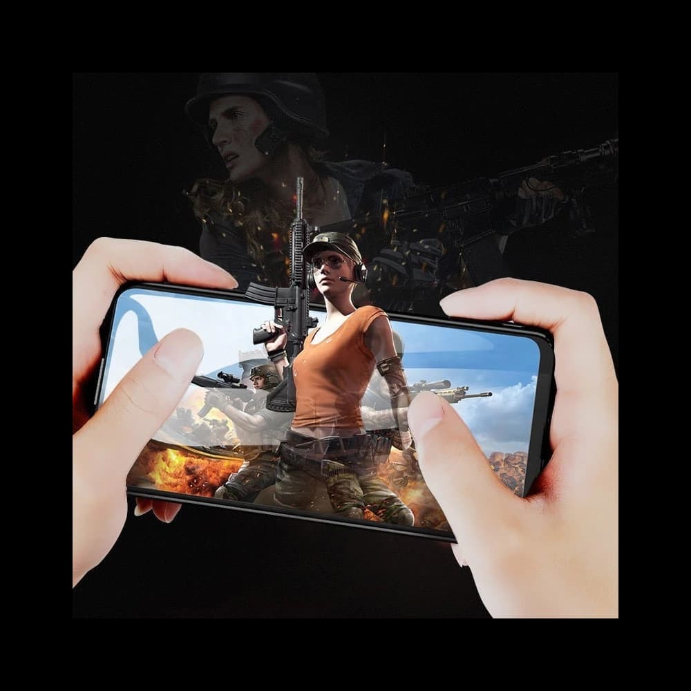 Etui MSVII Huawei P40 Lite Pískovcová černá 9H - 3