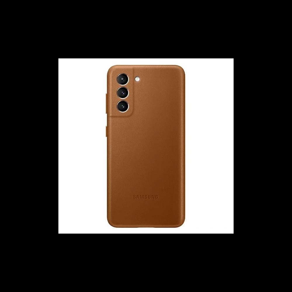 [OUTLET] Case Samsung Galaxy S21+ Plus EF-VG996LA brown Leather Cover - 1