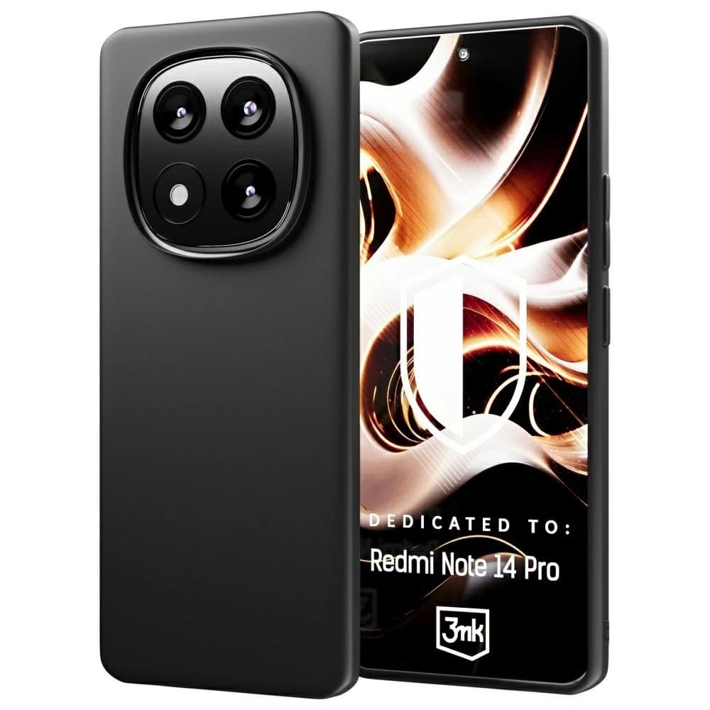3MK Carcasă Matt Xiaomi Redmi Note 14 Pro negru