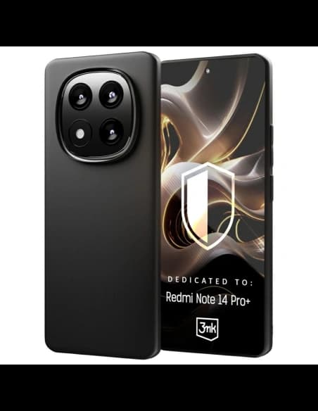 3MK Matt Case Xiaomi Redmi Note 14 Pro+ Plus schwarz