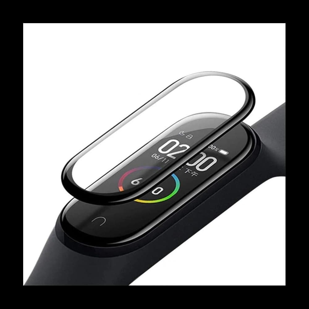 Bizon Glass Edge Xiaomi Mi Band 6 / 5 fekete - 2