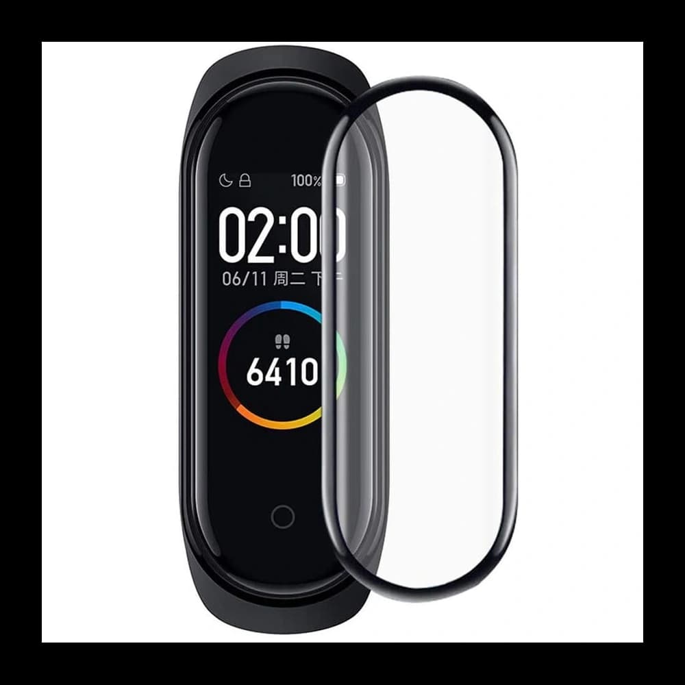 Bizon Glass Edge Xiaomi Mi Band 6 / 5 fekete - 3