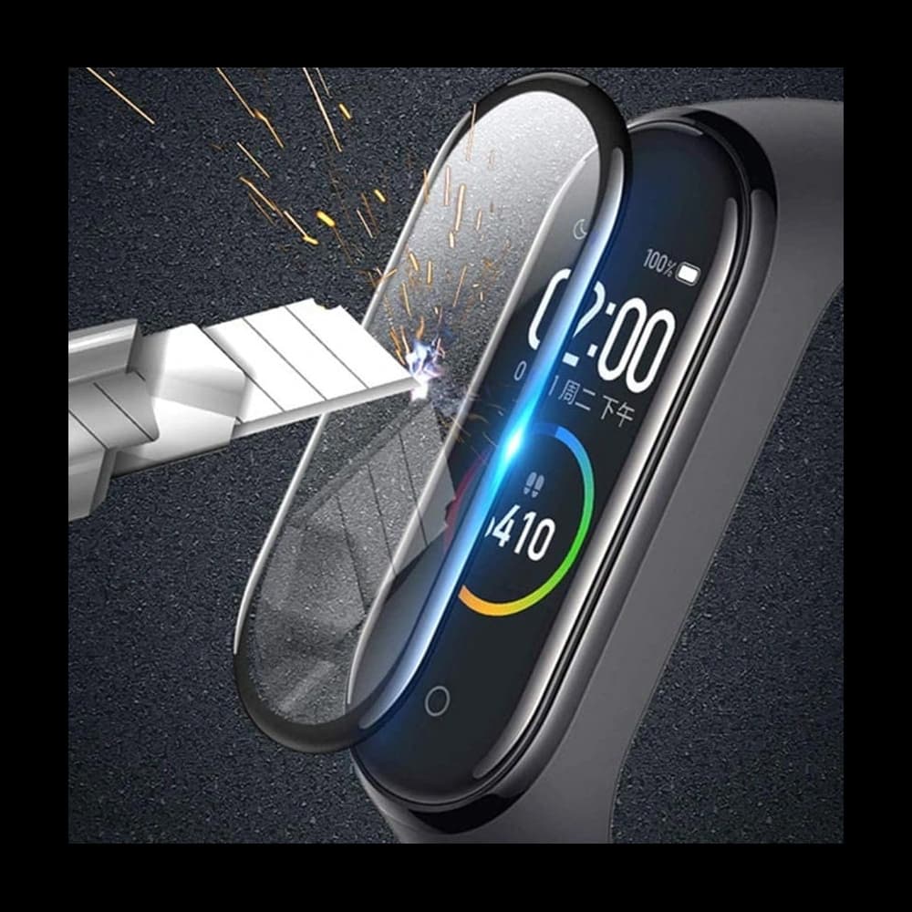 Bizon Glass Edge Xiaomi Mi Band 6 / 5 fekete - 4