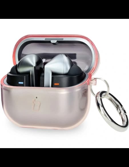 Bizon Case Headphone Clear Samsung Galaxy Buds 3/3 Pro transparent-pink