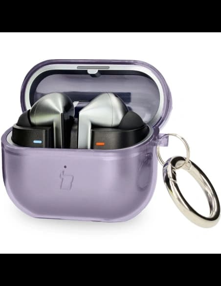 Bizon Case Headphone Clear Samsung Galaxy Buds 3/3 Pro transparent-purple